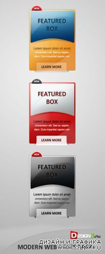 Modern Web Boxes Pack