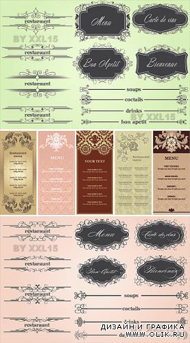 Calligraphic elements for restaurant