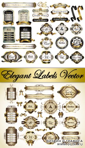 Elegant Labels Vector