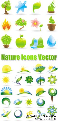 Nature Icons Vector