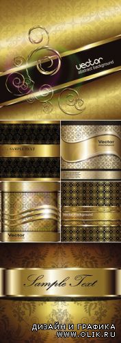 Luxury Golden Backgrounds Vector