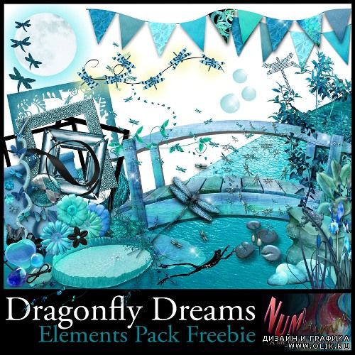 Скрап-набор - Dragofly dreams