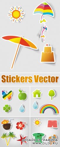 Various Stickers Vector