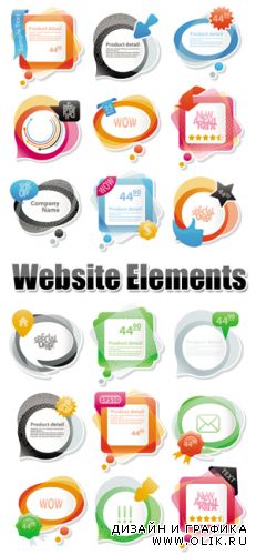 Website Elements Vector