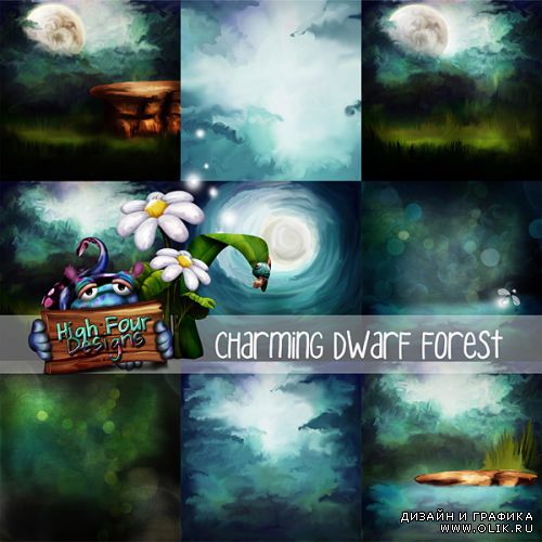 Скрап-набор Charming dwarf  forest