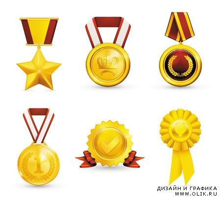 Медали, трофеи и кубки в векторе/ Medal & Trophy in Vector (2011)