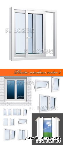 Plastic windows vector 2