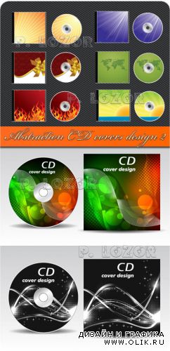 Abstraction CD covers design 2 - CD обложка и задувка