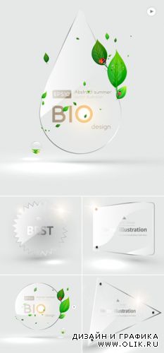 Backgrounds with Glass Vector 2