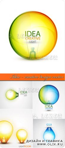 Idea - creative design vector - Креативный дизайн