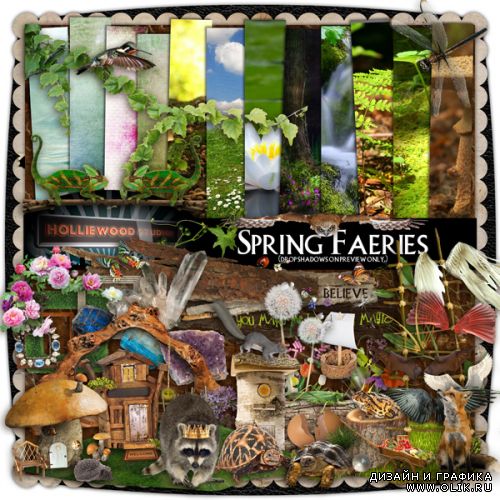 Скрап набор Spring Faeries