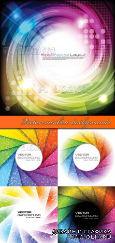 Vector rainbow backgrounds