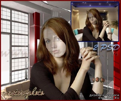 Женский шаблон для фотошопа Delovaya woman Женский шаблон для фотошопа Delovaya woman
