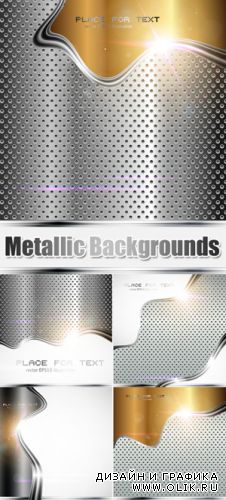Metallic Backgrounds Vector
