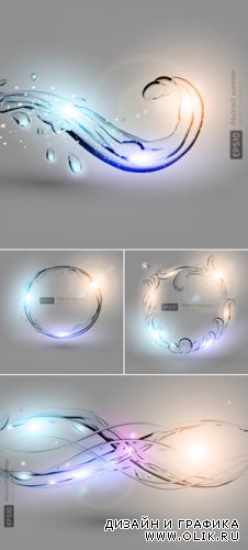Creative Dinamic Water Backgrounds Vector