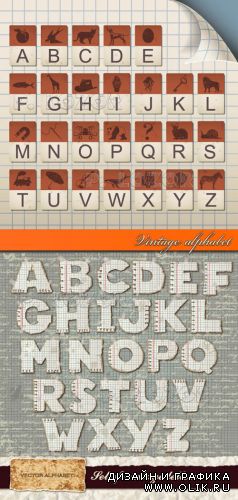 Vintage alphabet