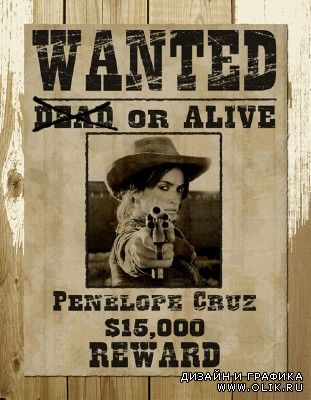 Wanted Penelope Cruz Psd
