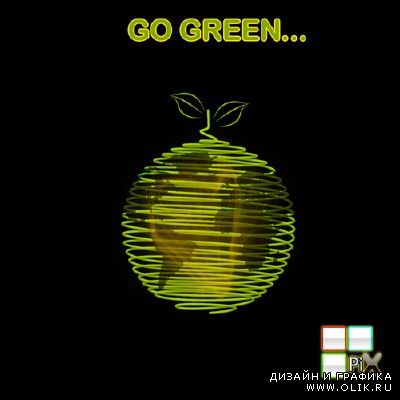 Go green psd file