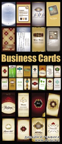 Elegant Business Cards Vector 2