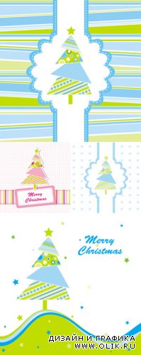 Christmas Cards Vector 2