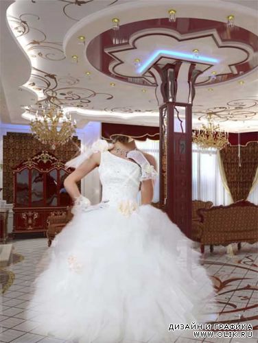 Шаблон для фотошопа "Невеста"