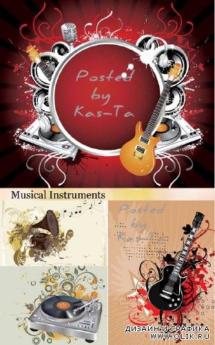 Musical Instruments in Vector