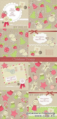 Christmas backgrounds and cards