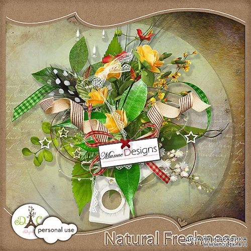 Цветочный скрап-набор - Natural freshness