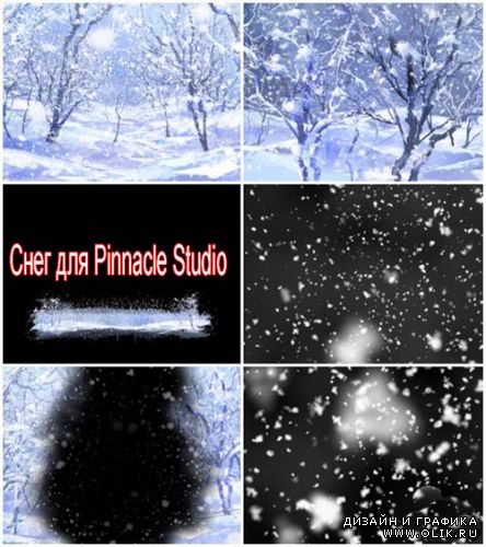 Футажи для Pinnacle Studio – Зимний лес и снег