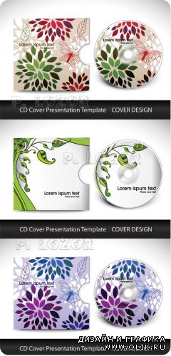 Обложка для диска часть 20 | Disk cover design vector set 20