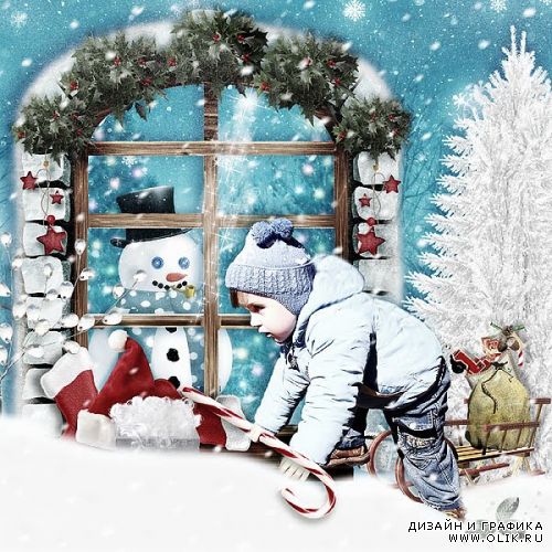 Зимний скрап-набор - It's Christmas