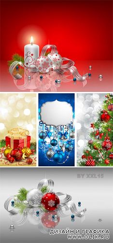New Year and Christmas backgrounds 3