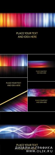 Color Neon Backgrounds Vector