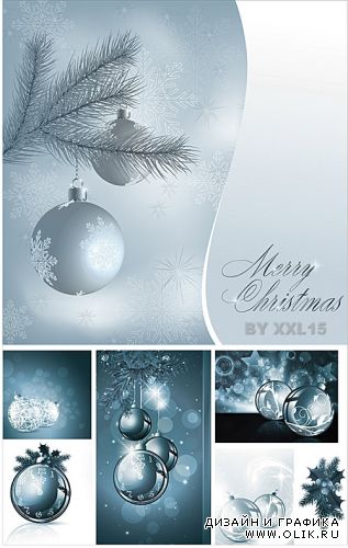Blue Christmas backgrounds 2