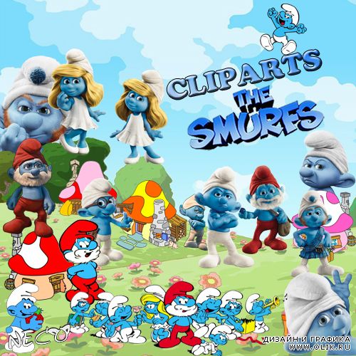 Cliparts the smurfs - Клипарт смурфы