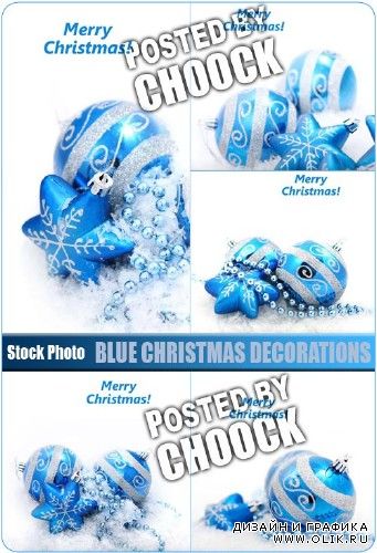 Голубые новогодние украшения | Blue Christmas decorations
