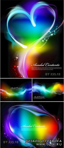 Glowing colorful backgrounds