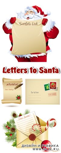 Letters To Santa Claus Vector