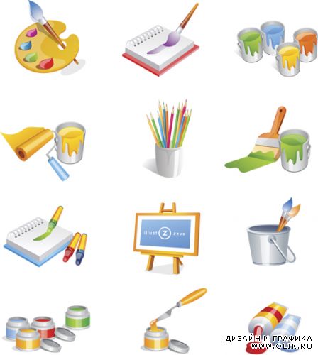 Paint Icons Vector
