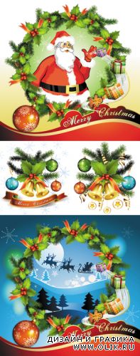 Christmas and New Year Vector 10