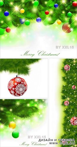 Green Christmas backgrounds