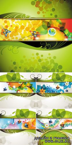 Colorful Natural Backgrounds Vector