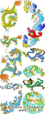 PSD for PHSP - A collection of colorful dragons