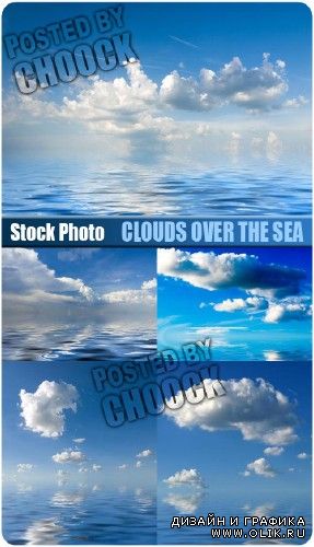 Облака над морем - растровый клипарт
