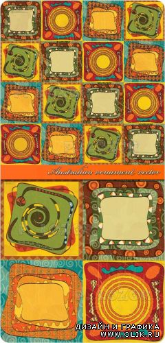 Австралия орнамент вектор |  Australian ornament vector