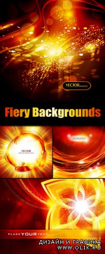 Fiery Backgrounds Vector