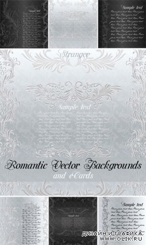 Romantic Vector Backgrounds and eCards