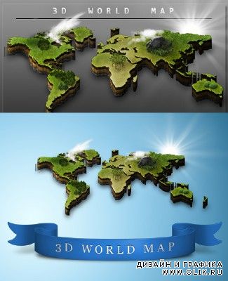 World Map psd for PHSP