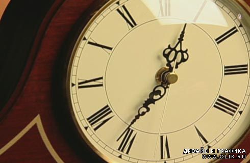 Футаж-старинные часы