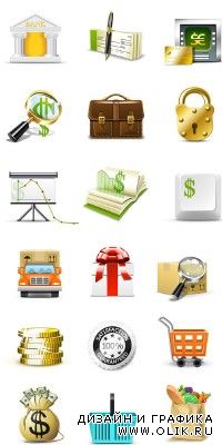 Bank & Shopping Vector Icons